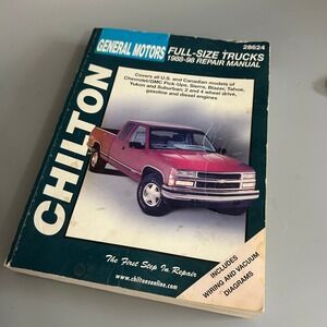 Chilton General Motors Full-Size Trucks 1988-98 Repair Manual 28624 Chevy GMC
